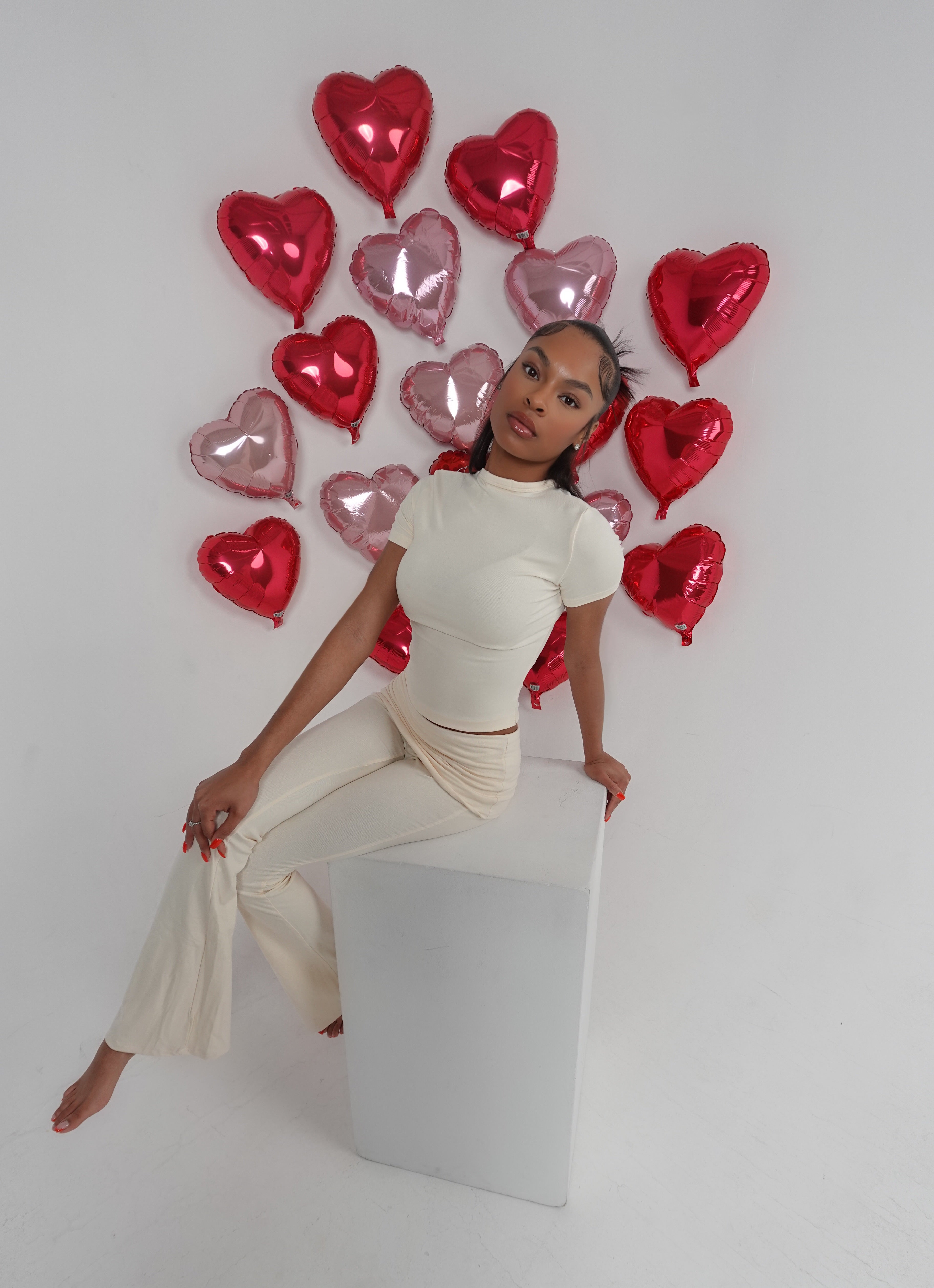 Timid Cream Flare Set