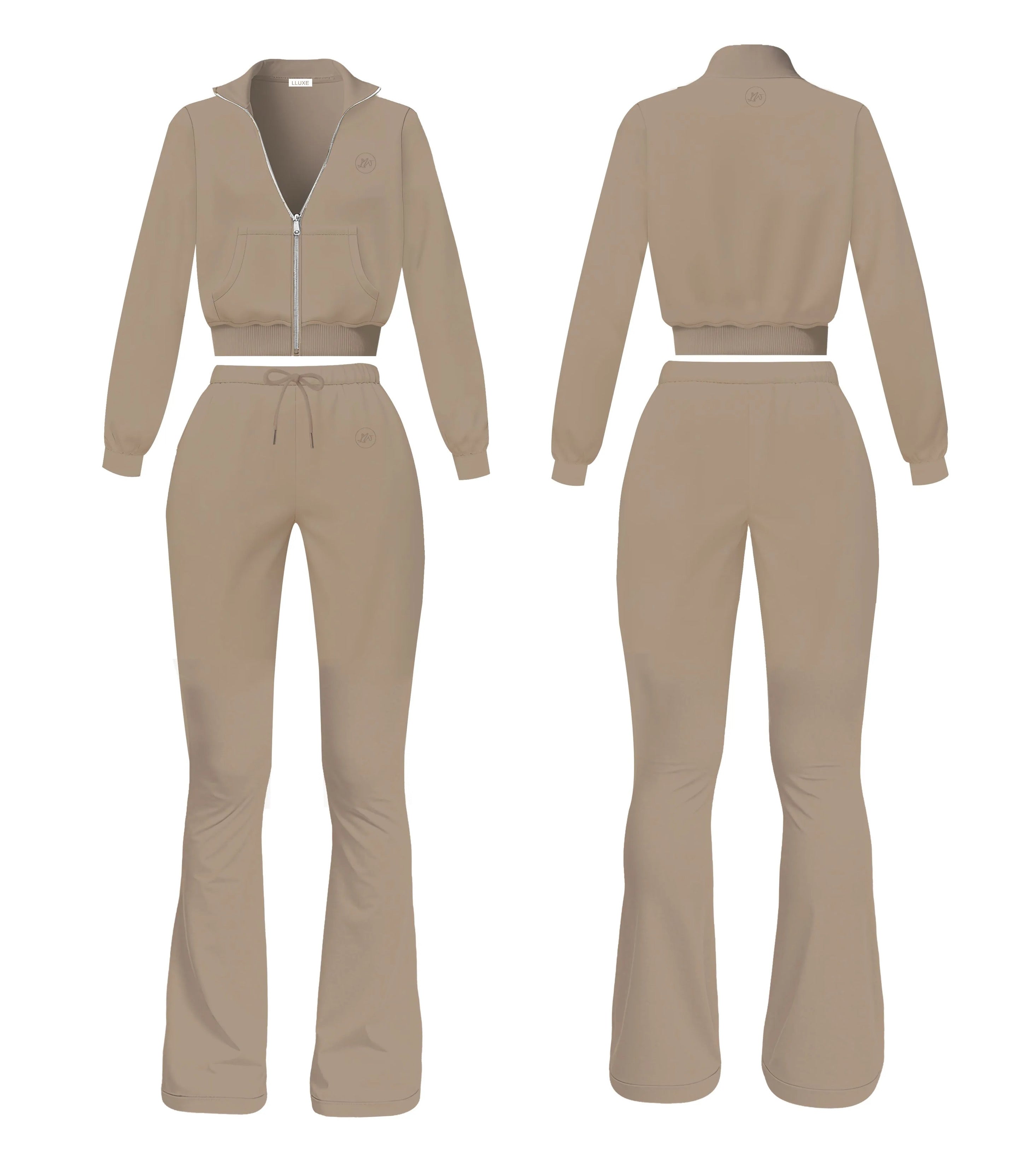 Espresso Two Piece Sweat Suit