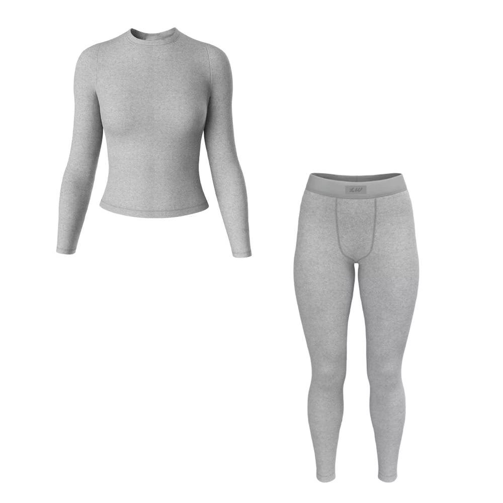 Basics 2.0 Cloud Grey Long Sleeve Set