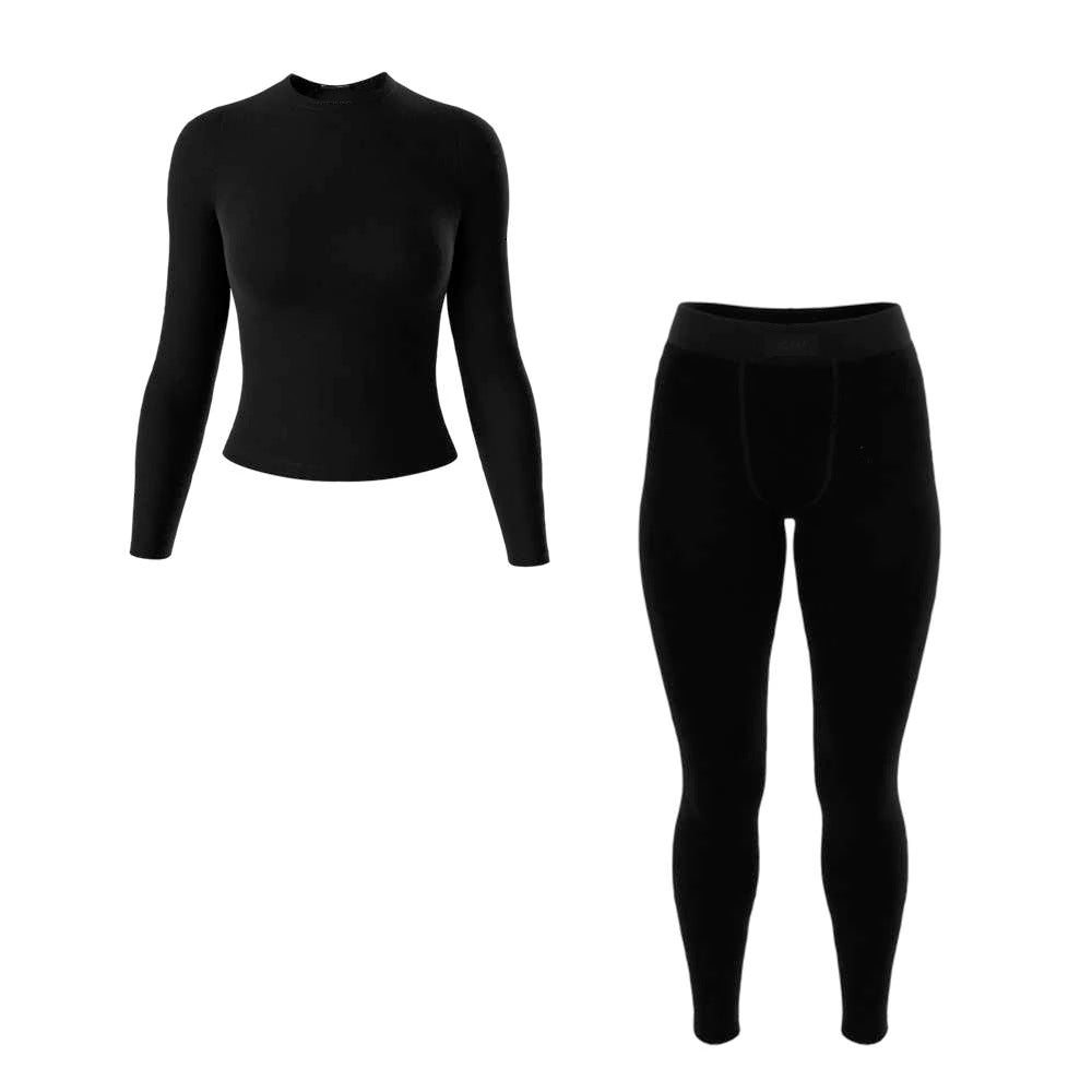 Basics 2.0 Midnight Black Long Sleeve Set