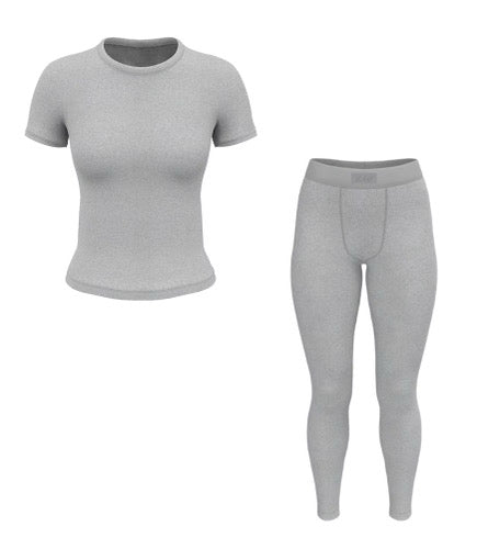Basics 1.0 Grey Short Sleeve Set